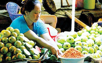 Hết tô muối ớt là hết ổi.