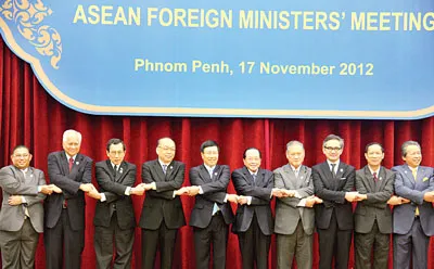 Bộ trưởng Ngoại giao các nước Asean tại hội nghị.