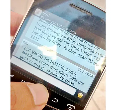 Dọn sạch tin nhắn rác - Được không? - Bài 1: Vấn nạn tít tít cả ngày