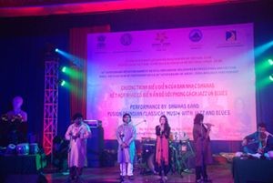 Shwaas band performed at Da Nang yesterday (Photo Bao moi)