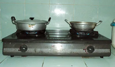 Bếp sử dụng gas thông thường