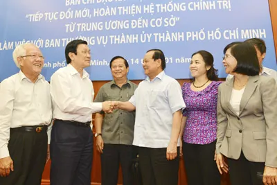 Chủ tịch nước Trương Tấn Sang: Phân định rõ trách nhiệm từng cán bộ cơ sở