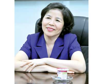 Mai Kieu Lien, chairwoman of Vinamilk, has made her company a global brand (Photo: Thanh Nien)