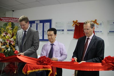 At the inauguration ceremony