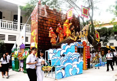 Một góc Hội trại truyền thống “Sáng ngời trang sử Việt”.
