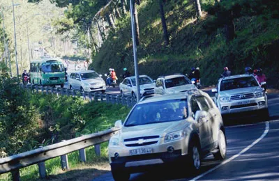 Khách du lịch nườm nượp du xuân ở Đà Lạt