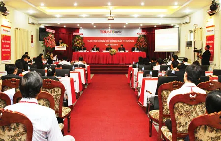 TRUSTBank - ĐHCĐ bất thường: Tiền đề triển khai đề án tái cơ cấu ngân hàng ảnh 2
