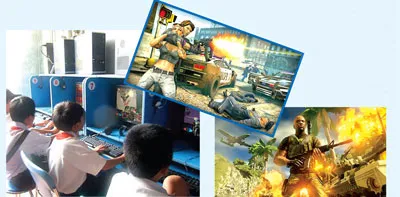 Game bạo lực có ảnh hưởng xấu đến hành vi và nhận thức của giới trẻ. Ảnh: T.L