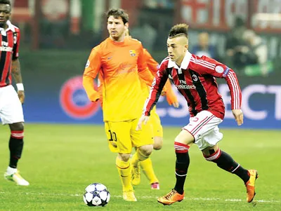 Barcelona có Messi, Milan có El Shaarawy