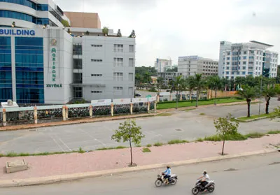 Một góc Khu công viên phần mềm Quang Trung tại quận 12. Ảnh: Cao Thăng