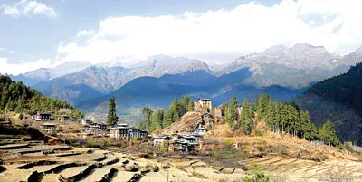 70% diện tích Bhutan được bao phủ bởi cây rừng, núi non trùng điệp.