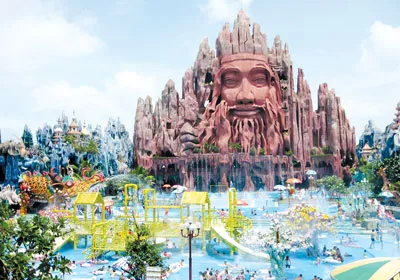 Suối Tiên nhiều công trình trò chơi mới lạ phục vụ du khách