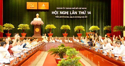 The 14th session of the Ho Chi Minh City Party Committee opens on July 2. (Photo: Sggp)