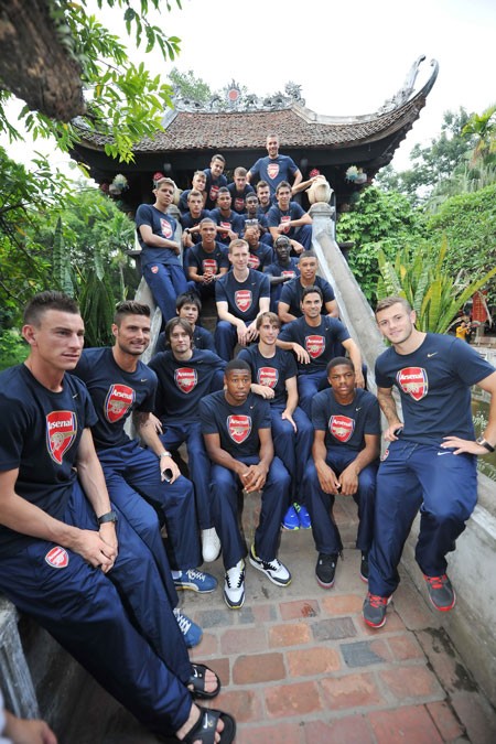 Arsenal team players (Photo: SGGP)