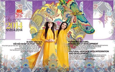 Poster for Hue Festival 2014 (Photo: SGGP)