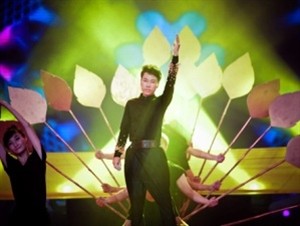 Nguyen Dinh Thanh Tam, winner of Sao Mai Diem Hen Music Contest 2012 (Photo: VNA)