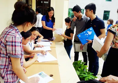 Một số trường hợp sai sót hồ sơ đăng ký dự thi phải chỉnh sửa được bố trí khu vực riêng