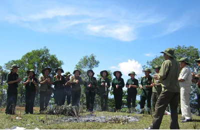 Bắn pháo hoa kỷ niệm 45 năm Chiến thắng Khe Sanh