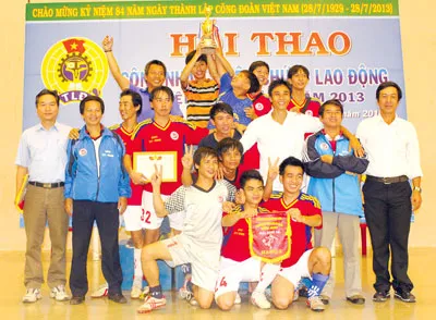 Công ty Vedan Việt Nam đoạt chức vô địch giải bóng đá, bóng chuyền tại Hội thao Công nhân – Viên chức – Lao động huyện Long Thành (Đồng Nai) năm 2013