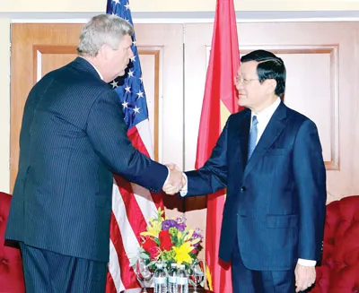 Chủ tịch nước Trương Tấn Sang tiếp Bộ trưởng Nông nghiệp Tom Vilsack.