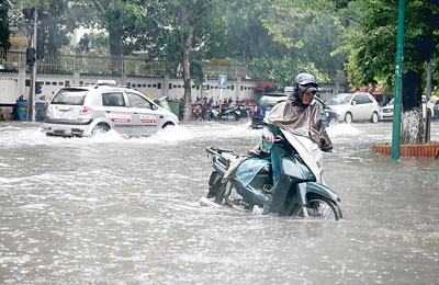 Jebi Storm causes heavy rain in the North Vietnam