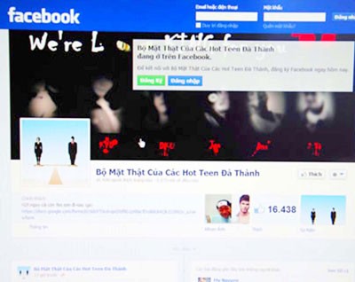 This webpage using offensive words to slander a girl in Da Nang has been shut down (Photo: SGGP)
