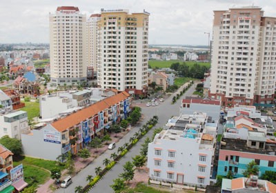 Housing price index in Ho Chi Minh City rose 0.2 percent quarter-on-quarter.(Photo: SGGP)