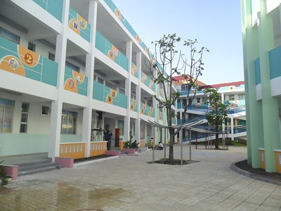 A kindergarten for Pouyuen Company workers' children in Binh Tan District. (Photo: Sgpp)