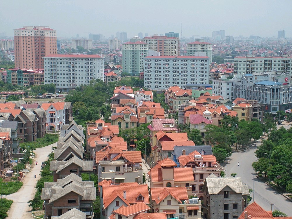 A new urban area in Hanoi.