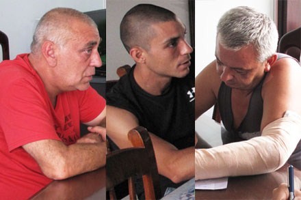 Three Bulgarian men arrested for using fake ATM cards to steal money of ATM cardholders -( Photo: Lao Dong Online)