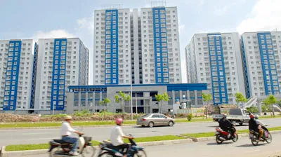 Một dự án chung cư mới tại quận 8 TPHCM. Ảnh: THANH TÂM