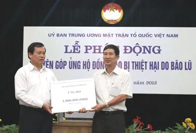 Mặt trận Tổ quốc Việt Nam kêu gọi toàn dân ủng hộ đồng bào miền Trung bị thiệt hại do bão lũ