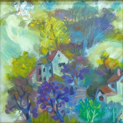 Ancient villas in the season of Cuc Quy (wild sunflower).