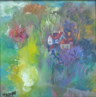 Ancient villas on the pine hill.