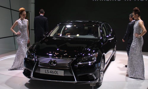 Luxury vehicles displayed at the Vietnam Motor Show 2013 held recently