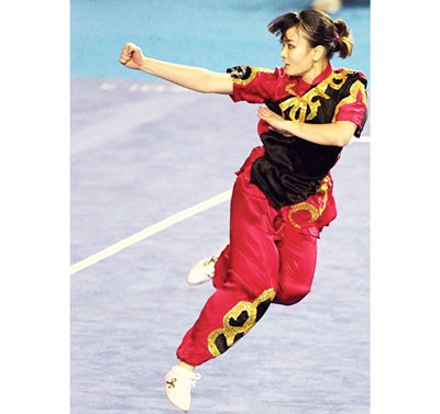 A Vietnamese Wushu athlete who will participate in the Sea Games (Photo:SGGP)