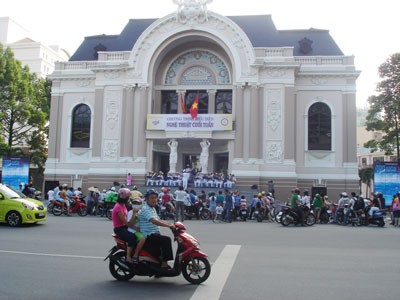 The Opera House in Ho Chi Minh City's District 1. The city shows impressive economic growth (Photo: Cat Tuong)