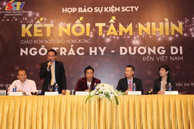 SCTV GM Tran Van Uy shares his company’s plans with the press at a conference on December 3 (Photo: Truong Son)