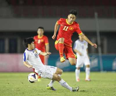 Men’s football match between Vietnam and Laos (Photo:SGGP)