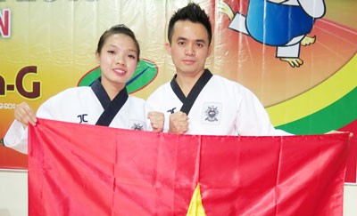 Nguyen Dinh Toan and Nguyen Minh Tu grab the second gold medal in Taekwondo