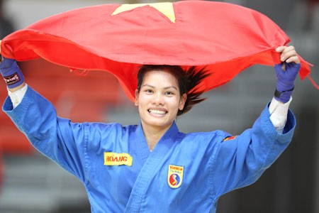 Vovinam athlete Nguyen Thi Kim Hoang. (Photo: SGGP)