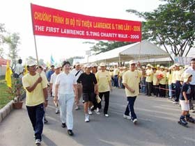 The first Lawrence S.Ting charity walk was organized in 2006.