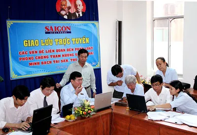 Quang cảnh buổi giao lưu.