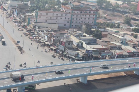 The flyover in Vung Tau Roundabout in the southern province of Dong Nai (Source: NLD)