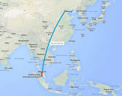 Máy bay hãng Malaysia Airlines rơi cách đảo Thổ Chu của Việt Nam khoảng 153 hải lý ảnh 2