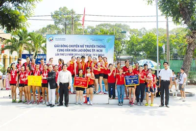 Đội chủ nhà vô địch giải bóng chuyền nữ truyền thống Cung Văn hóa Lao động lần thứ 23