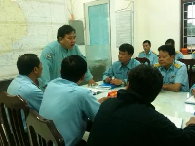 Lữ đoàn Không quân 918 triển khai phương án tìm kiếm sáng 12-3. Ảnh: Minh Anh