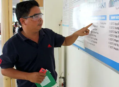 Ông Huỳnh Hùng Cường sau khi được ghép giác mạc.