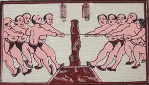 Vietnamese traditional ‘Keo Co’ (Tug of War) folk game