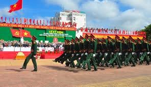 Army forces parade on anniversary of Dien Bien Phu historical victory(Photo: SGGP)